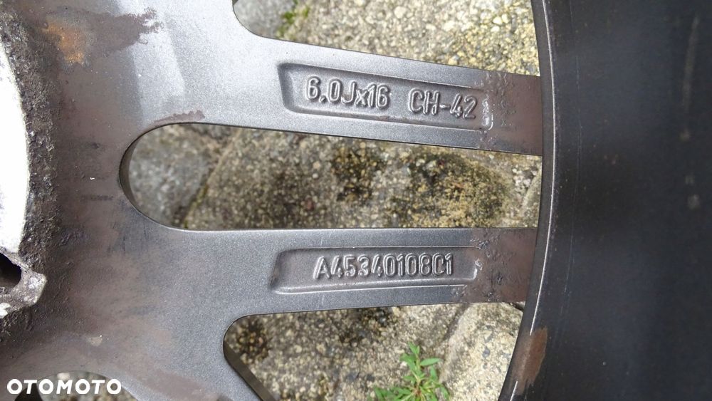 smart brabus a453 6jx16 et 42 4x100 - felga - 8