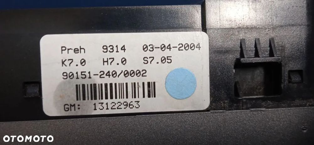 Panel Sterownia Klimatyzacji Nawiewu Opel Astra III H - 9