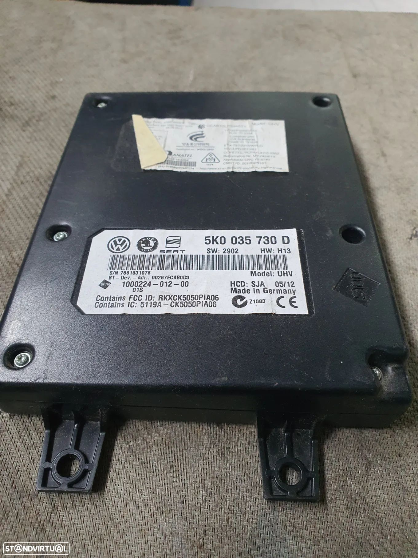 MODULO BLUETOOTH VOLKSWAGEN GOLF VI / 5K0035730D - 1