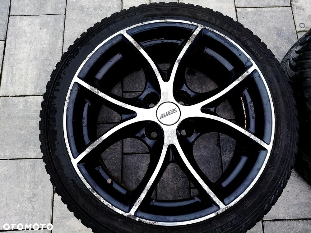 FELGI Z OPONAMI KOŁA ALUMINIOWE PEUGEOT 207 CITROEN R17 4X108 ET25 65,1 mm OPONY KUMHO SOLUS 4S 205/45 R17 2023r NR44 - 4