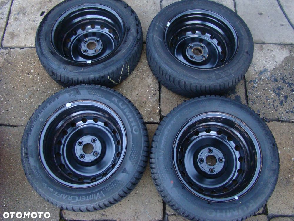 b22 4x100 Hyundai I20 Bayon 6jx15 opony zima 185/65 czujniki - 6