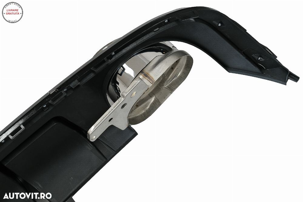 Difuzor Bara Spate si Ornamente Evacuare Audi A6 C8 4K Avant Sedan (2018-up) RS6 D- livrare gratuita - 8