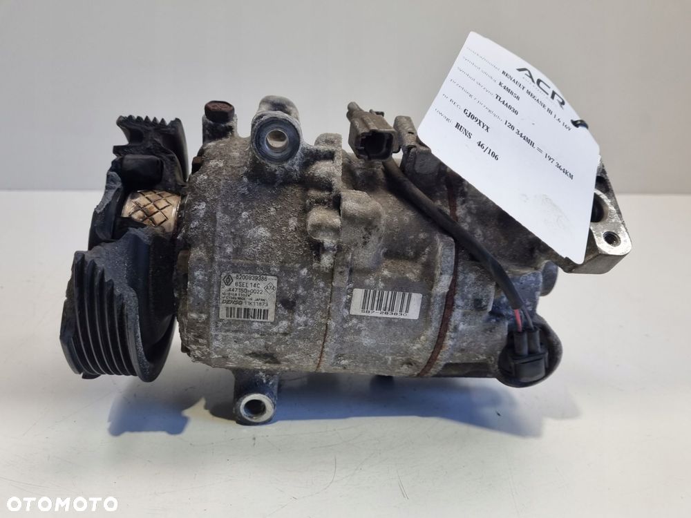 SPRĘŻARKA KLIMATYZACJI Renault Megane III 1.6 16V 8200939386 kompresor - 1