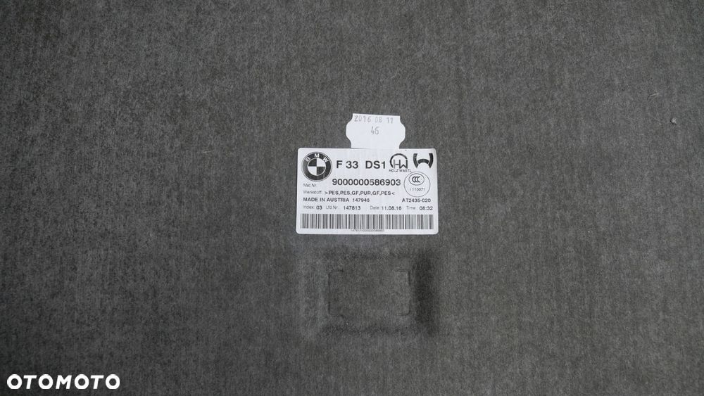 bmw f33 f83 podsufitka dachu czarna m-pakiet cabrio komplet - 4