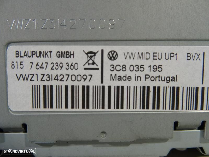 Rádio Volkswagen Scirocco (137, 138)  3C8035195 / 7647239360 - 7