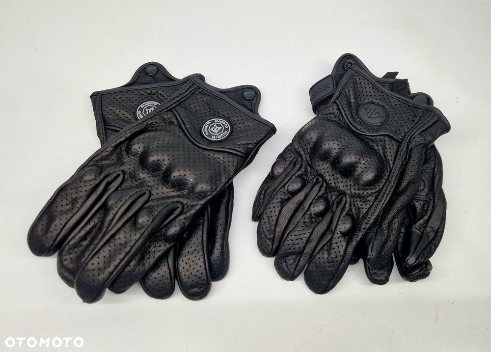 rękawiczki męskie motocyklowe skórzane - 5