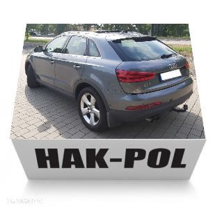 HAK HOLOWNICZY + WIĄZKA 7PIN13 AUDI Q3 I1 8U 2011do18 VW VOLKSWAGEN TIGUAN 5N 2007 do 2015 - 12