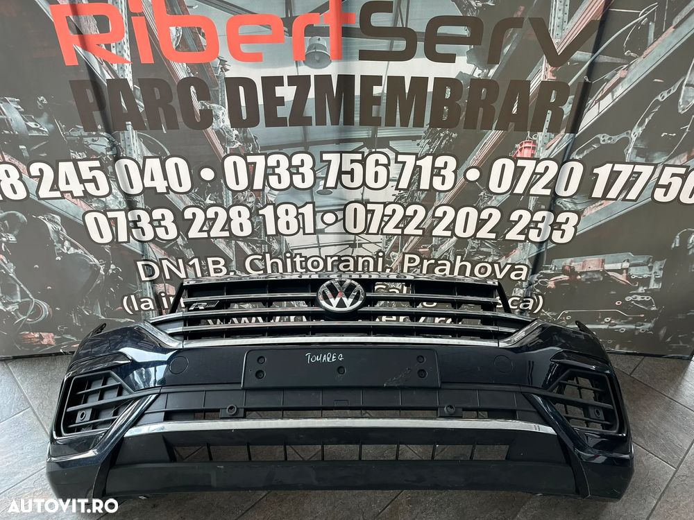 BARA FATA VW TOUAREG 3 R-LINE CR7 2017 - NEGRU 760807217A - 1