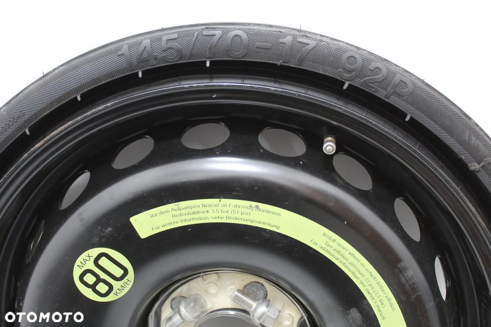 Koło dojazdowe + śruby dojazdówka 17" OE Mercedes SLK R171 W171 A1714000202 - 4