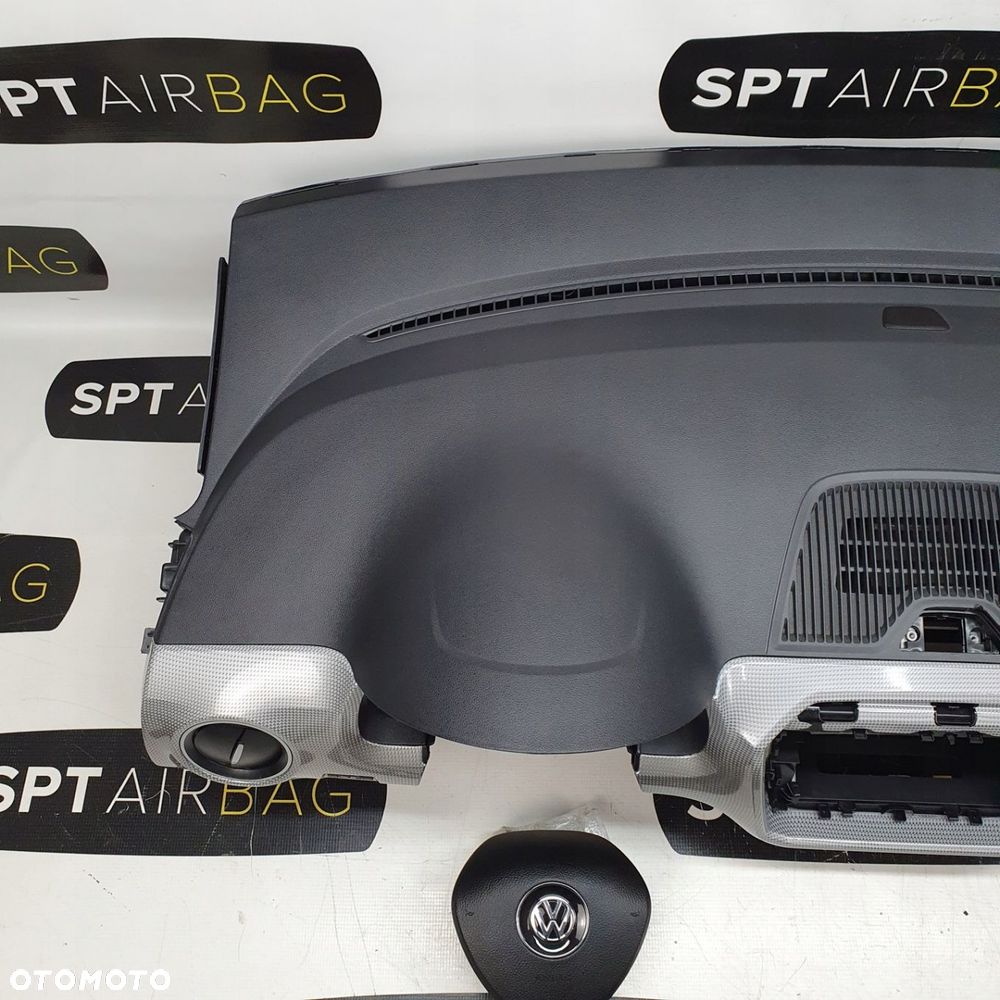 VW E-UP DESKA ROZDZIELCZA KONSOLA KOKPIT PULPIT PODUSZKI AIRBAG AIR BAG PASY KIT SET - 2