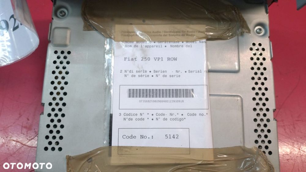 RADIO FIAT DUCATO JUMPER BOXER 14- 07356825980 NO 925/198 - 2