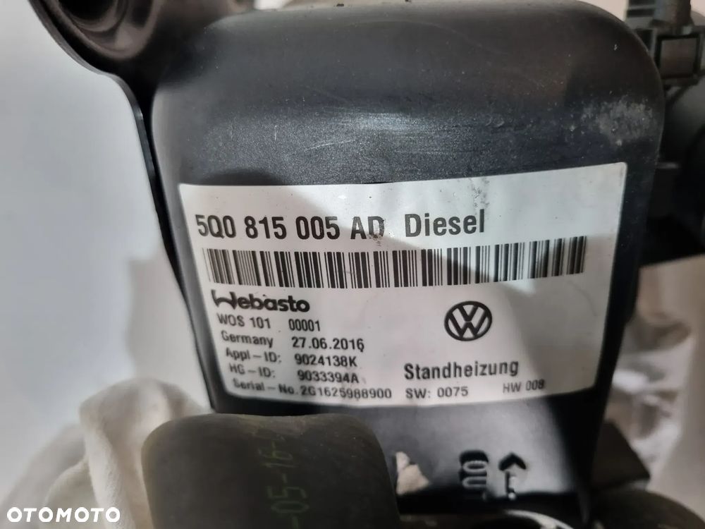 VW AUDI SEAT SKODA WEBASTO OGRZEWANIE POSTOJOWE 5Q0815005AD - 4