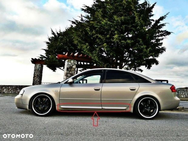 Audi A6 C5 97-02 S6 RS6 LISTWY NA DRZWI 4 SZTUKI - 2