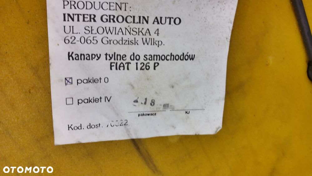 Fiat 126 Fotele Siedzenia  Kanpa - 16