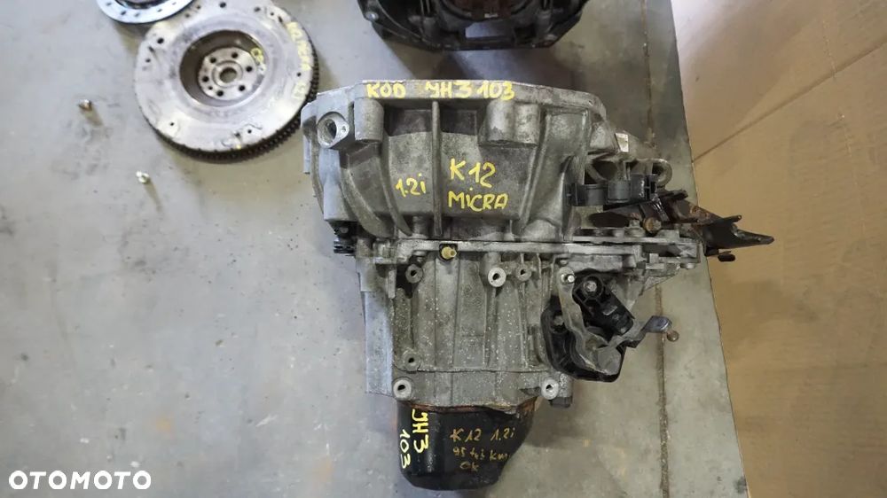 SILNIK CR12 NISSAN MICRA K12 1.2i, SKRZYNIA BIEGÓW JH3103 K12 1.2i - 7