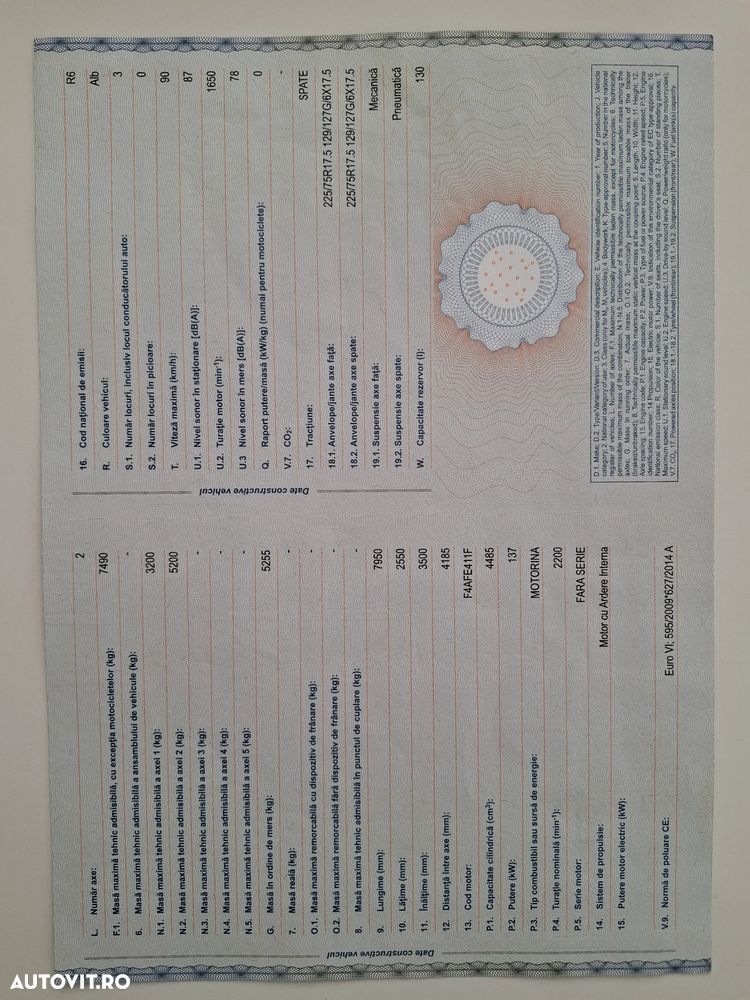 Iveco EUROCARGO 75.190 Euro 6 - 6