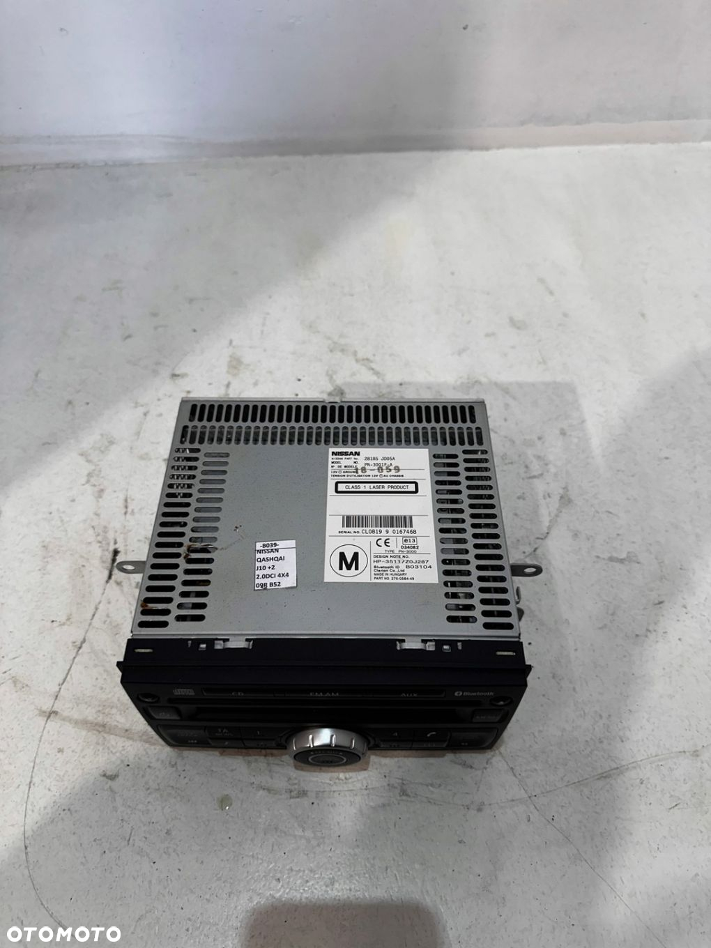 RADIO CD BLUETOOTH 28185JD05A NISSAN QASHQAI J10 2 EUR 09R - 2