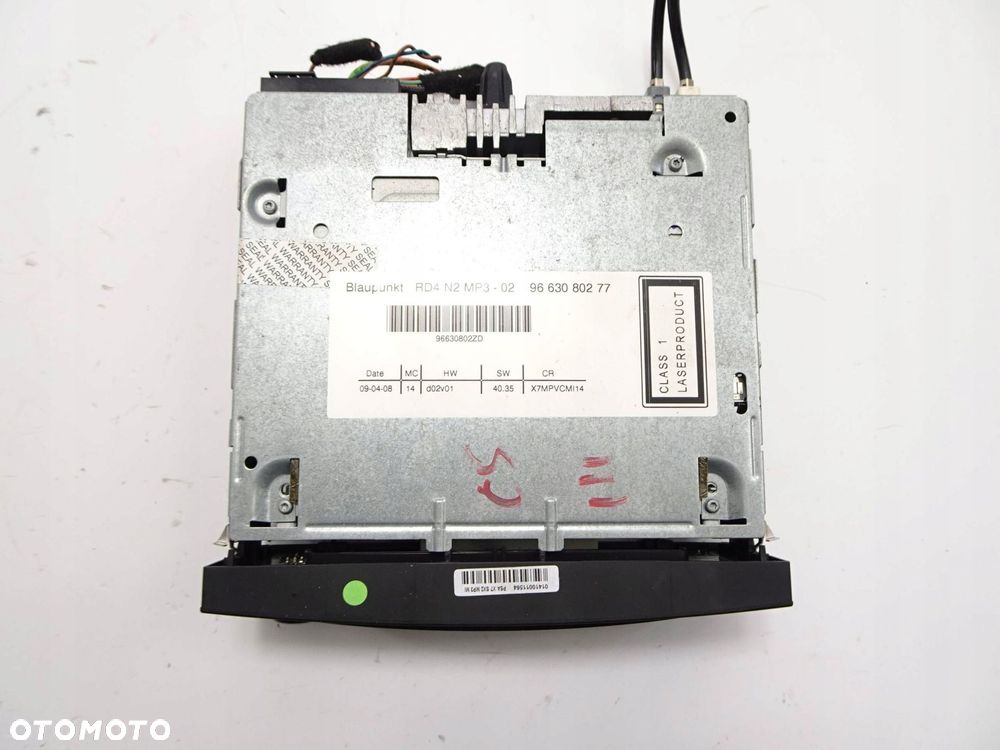 radio cd citroen c5 iii 7647198394 - 5