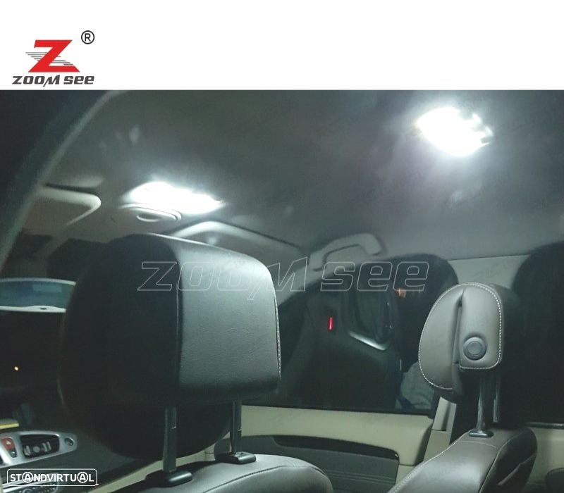 KIT COMPLETO DE 20 LÂMPADAS LED INTERIOR 09-16 RENAULT GRAND MODUS III 3 MK3 - 4