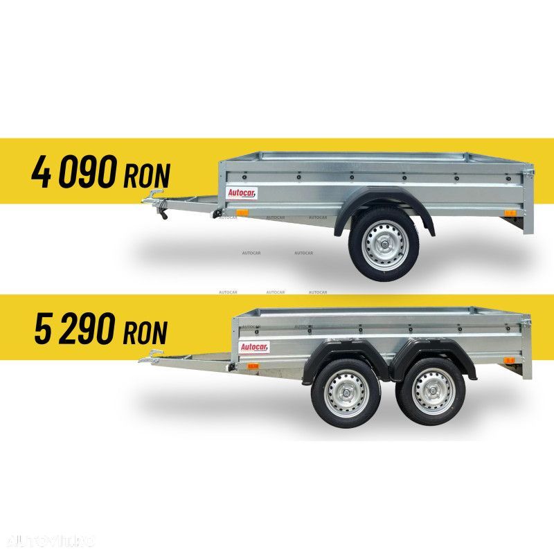 Autocar Remorci noi 750 kg – 250x125 cm A255 / A255T - 1