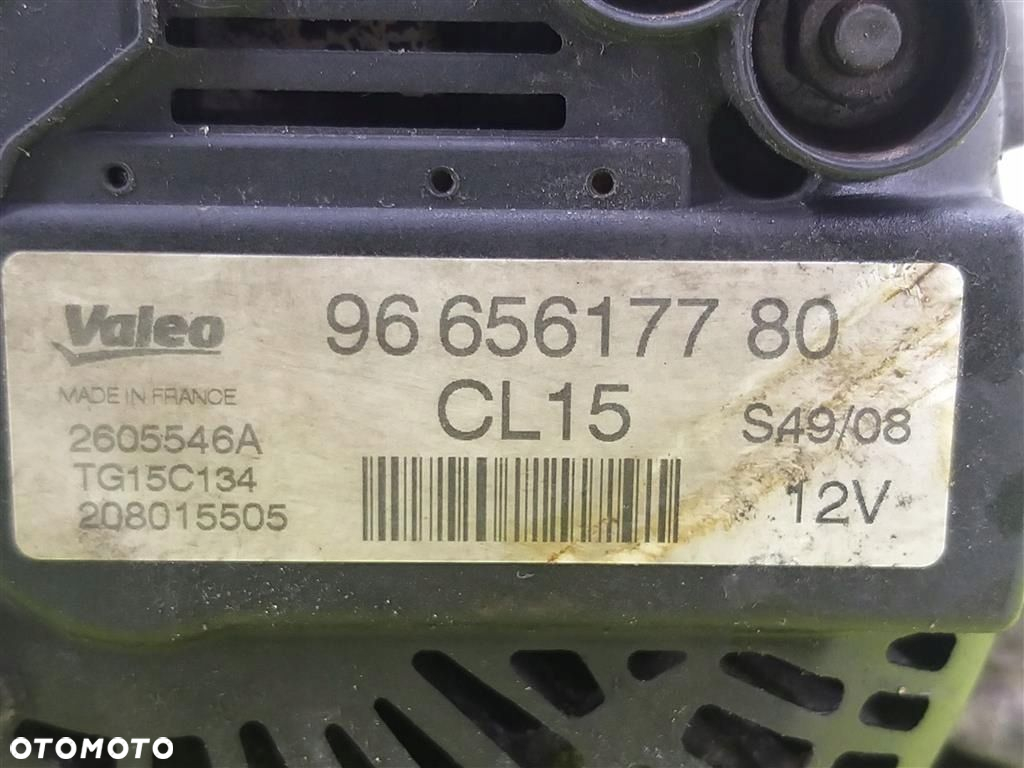 Alternator Citroen C3 2002-2009 VALEO 9665a617780 2605546A - 5