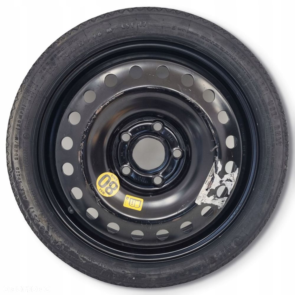 KOŁO DOJAZDOWE Opel Insignia A 125/70 R17 5x120 17X4.00B IS41 Jak nowa - 1