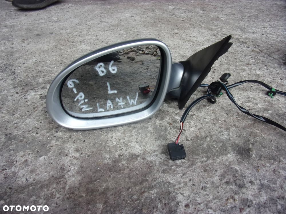 Lusterko lewe zewnętrzne 6PIN LA7W VW Passat B6 kombi  3C0857933