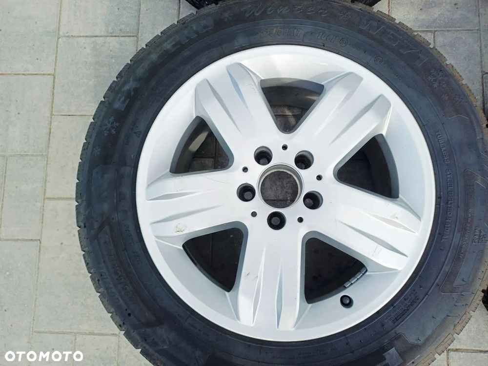 FELGI Z OPONAMI KOŁA ALUMINIOWE MERCEDES ML W163 R17 5X112 ET52 66,6 mm A1634013902 OPONY PETLAS EXPLERO 225/65 R17 2023r ZIMA NR26 - 3
