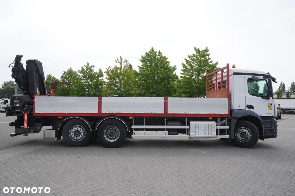 Mercedes-Benz Antos 2540 6x2-4 / HDS HIAB X-HIDUO 188 ES-4 / Rotator / pilot / Platforma 17 EPAL / 3. oś skrętna_256031 - 9