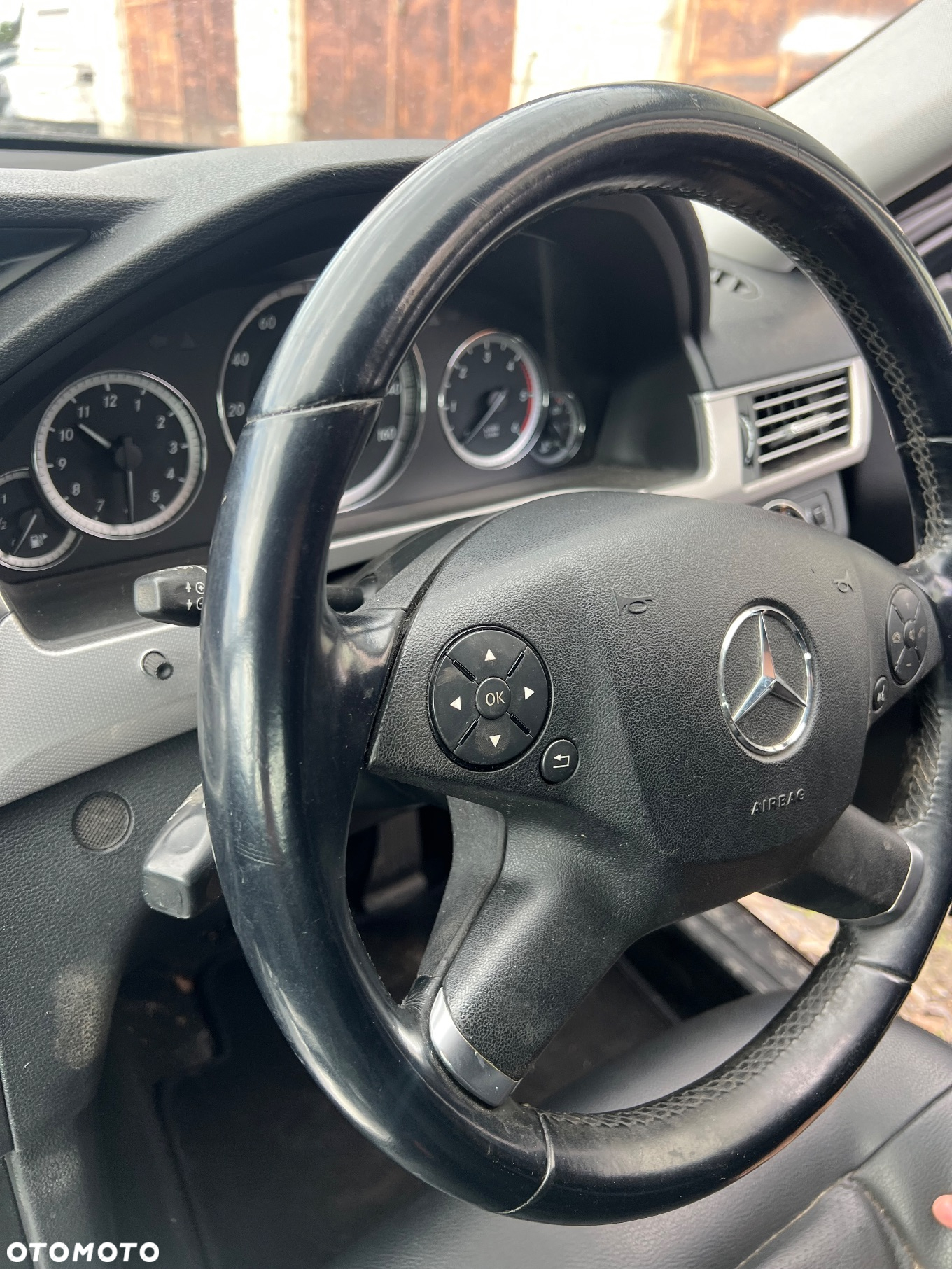 Kierownica skórzana z poduszką airbag Mercedes w212 - 3