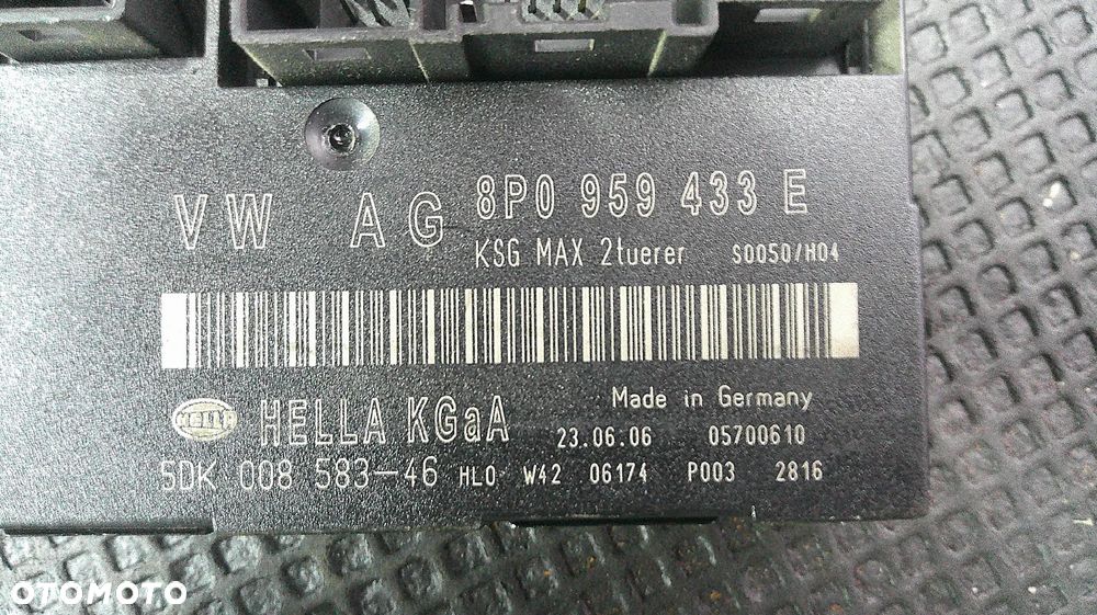 AUDI A3 8P 2.0 FSI IMMO ZESTAW STARTOWY 06F906056FR - 8