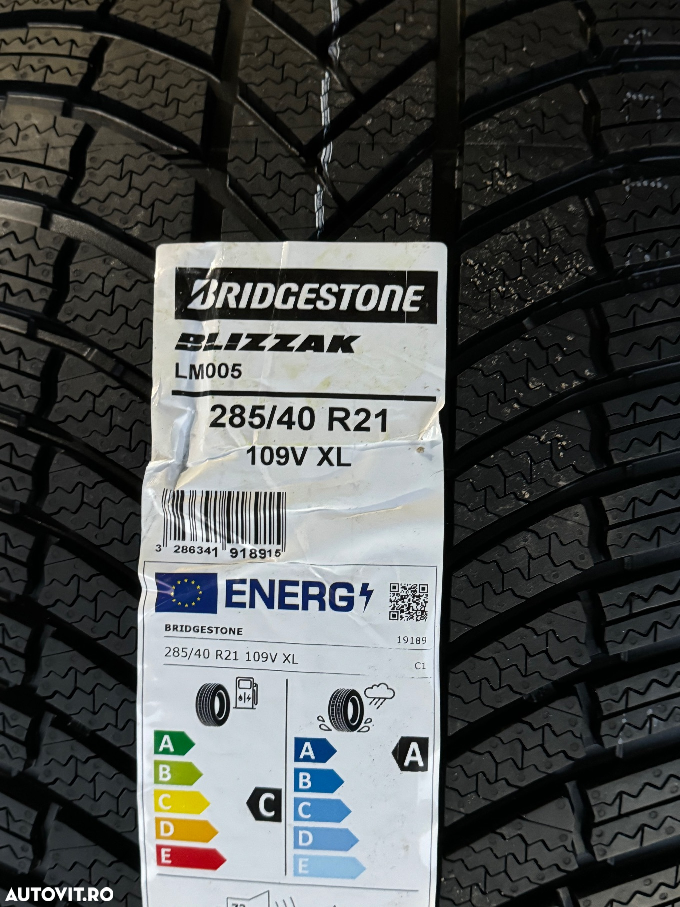 Vând set anvelope 285/40/21-315/35/21 Bridgestone de iarna noi - 4