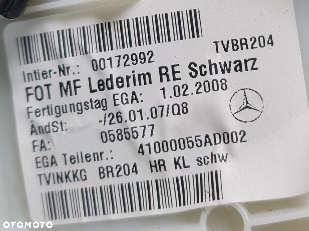 TAPICERKA BOCZEK TYLNY PRAWY TYŁ MERCEDES W204 - 8