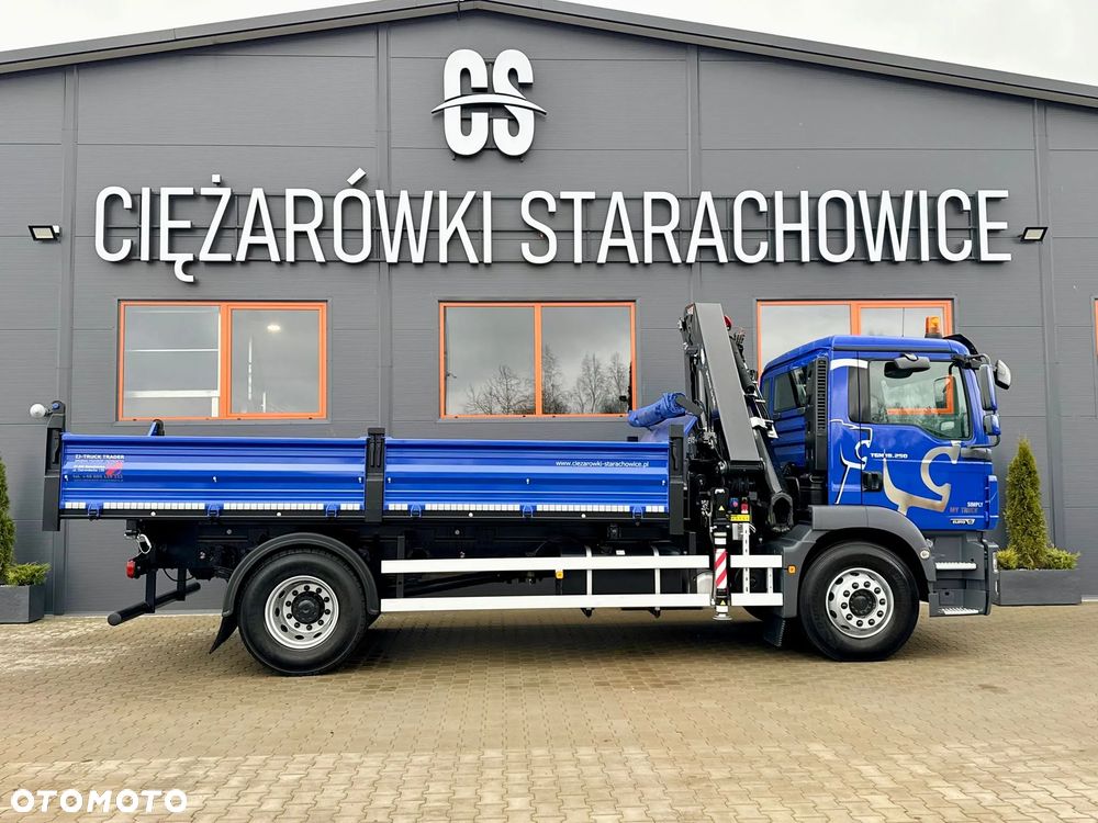 MAN TGM TGL TGS 18.250 // wywrotka 3-S + HDS HMF 1420 - K2 // budowlanka // energetyka //żuraw dzwig kran crane // Świeżo sprowadzony - 9