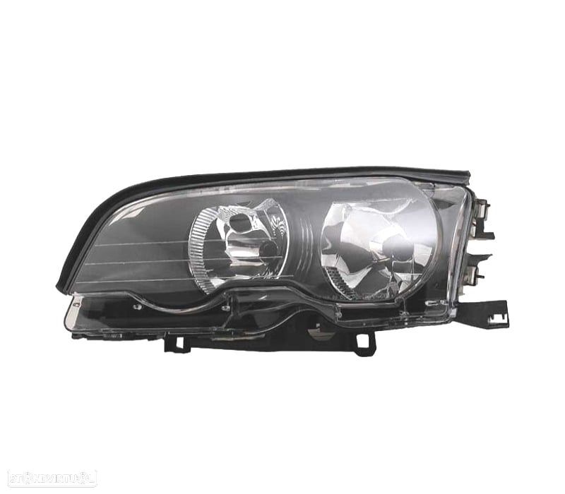 FAROL ESQ OPTICAS PARA BMW SERIE 3 E46 COUPÉ FUNDO PRETO 01-03 - 1