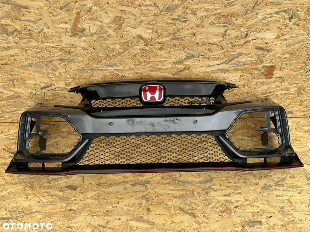 ZDERZAK PRZÓD PRZEDNI HONDA CIVIC X R-TYPE GRILL SPOILER KRATKA 71100-TGH-ZZ00 ORYGINAŁ - 1