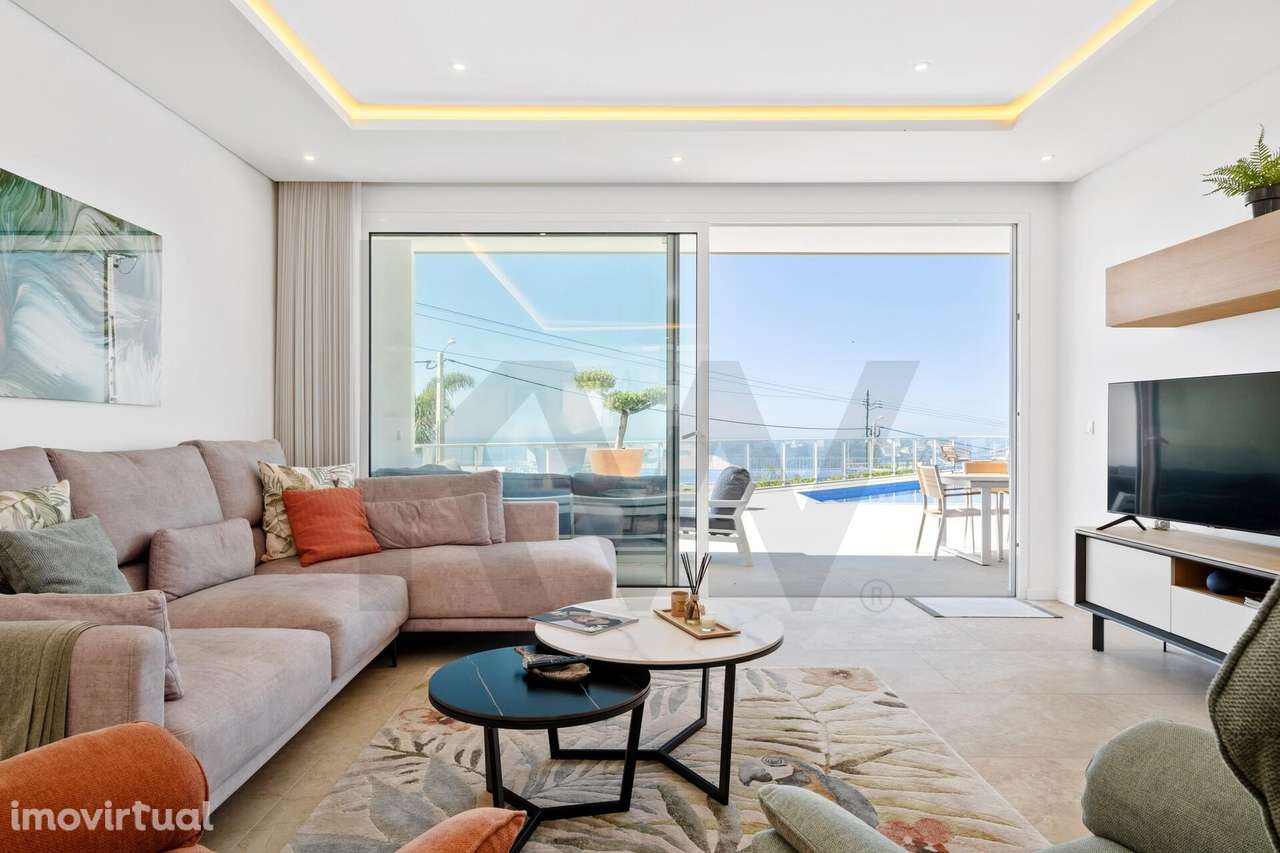 Moradia T3 Térrea - Contemporânea com Piscina, e Vista Mar Panorâmica - Grande imagem: 3/55
