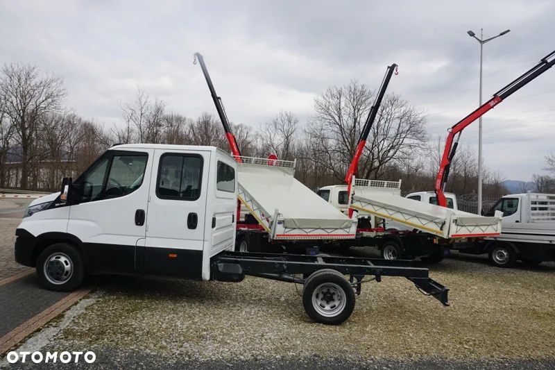 Iveco 35C14 doka brygadówka wywrotka skrzynia żuraw - 11