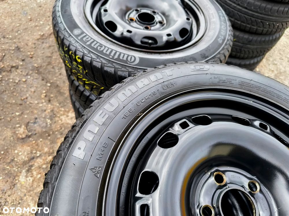 5x100 Felgi Stalowe Stal 15 Koła Zimowe Zima SKODA FABIA PRAKTIK ROOMSTER RAPID SEAT IBIZA CORDOBA TOLEDO IV 4 VW FOX POLO Legnica ALU-RAD 185/60 6mm - 5