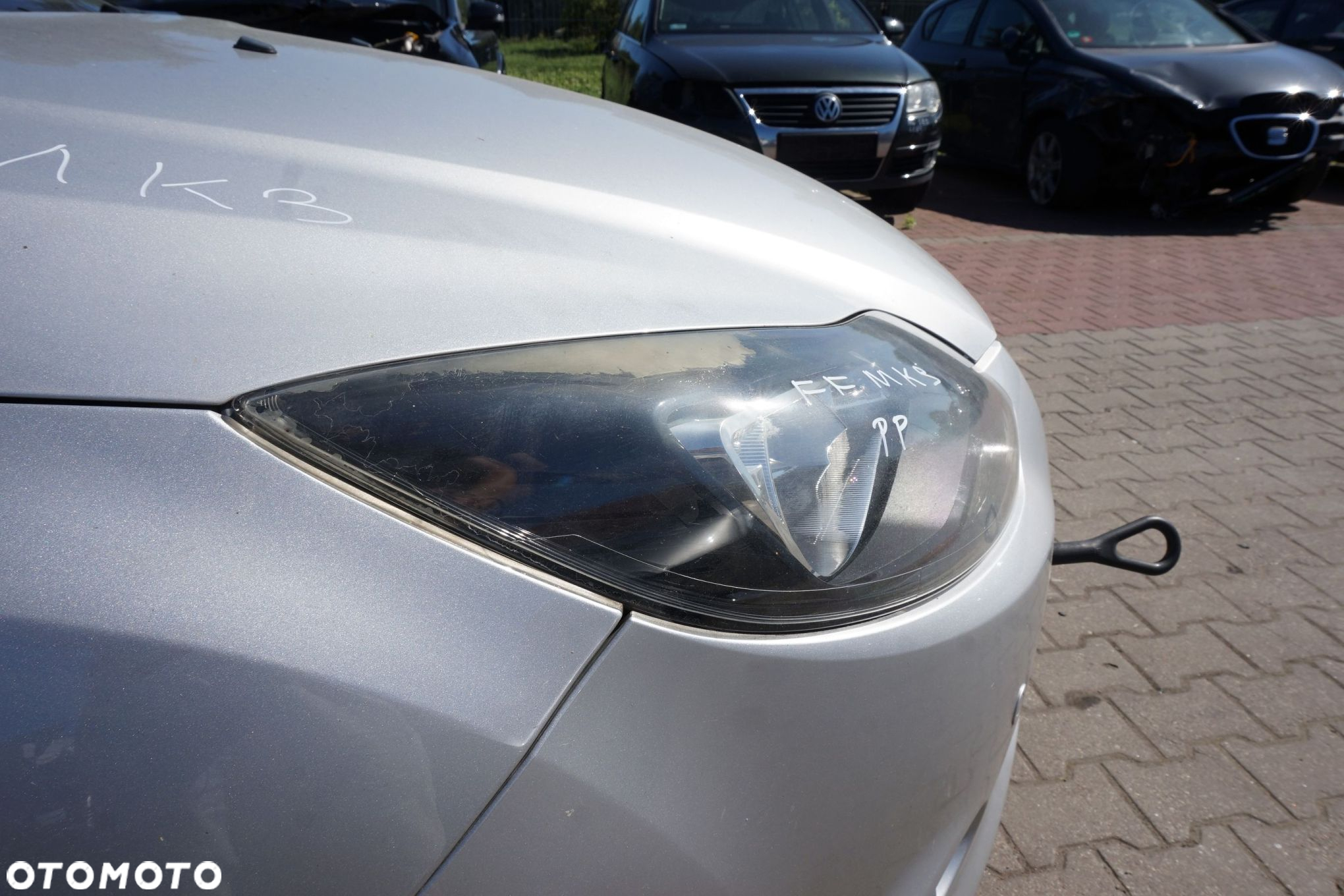 MASKA ZDERZAK BŁOTNIKI LAMPY FOCUS III MK3 OB 0B  FORD 2010-2014 SREBRNY PRZÓD KOMPLETNY - 20