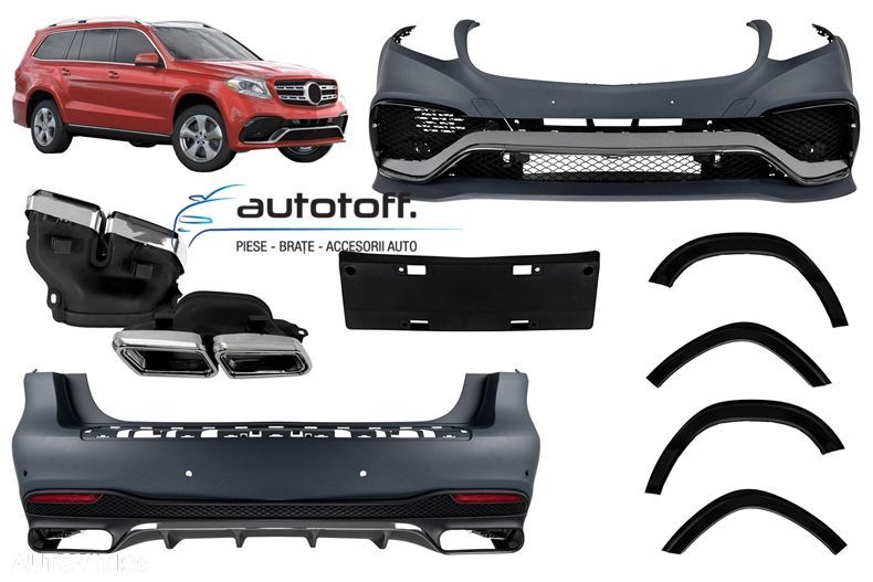 Body kit Mercedes GLS X166 Facelift (2016+) model AMG 63 - 1