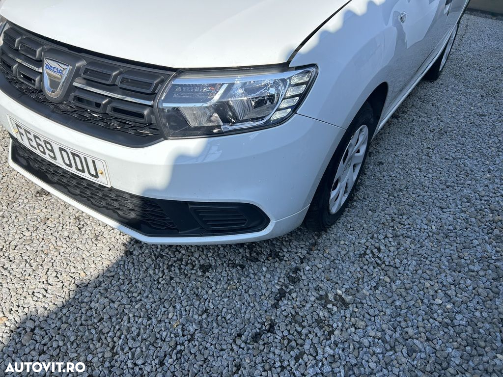 Bara fata Dacia Sandero 2 Facelift 2016 - 2020 ALB (1327) model fara spalatoare far - 8
