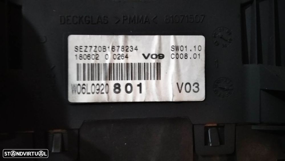 QUADRANTE / PAINEL DE INSTRUMENTOS SEAT IBIZA 6L 02-08 06L0920801 - 2