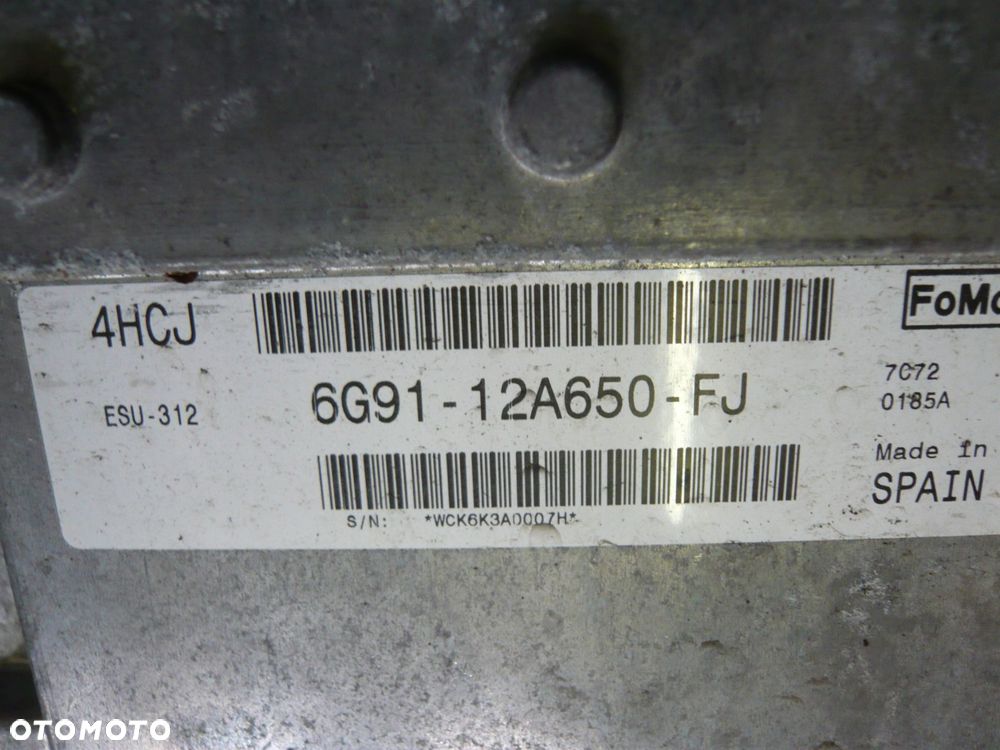 komputer sterownik silnika 6g91-12a650-fj ford s-max - 2