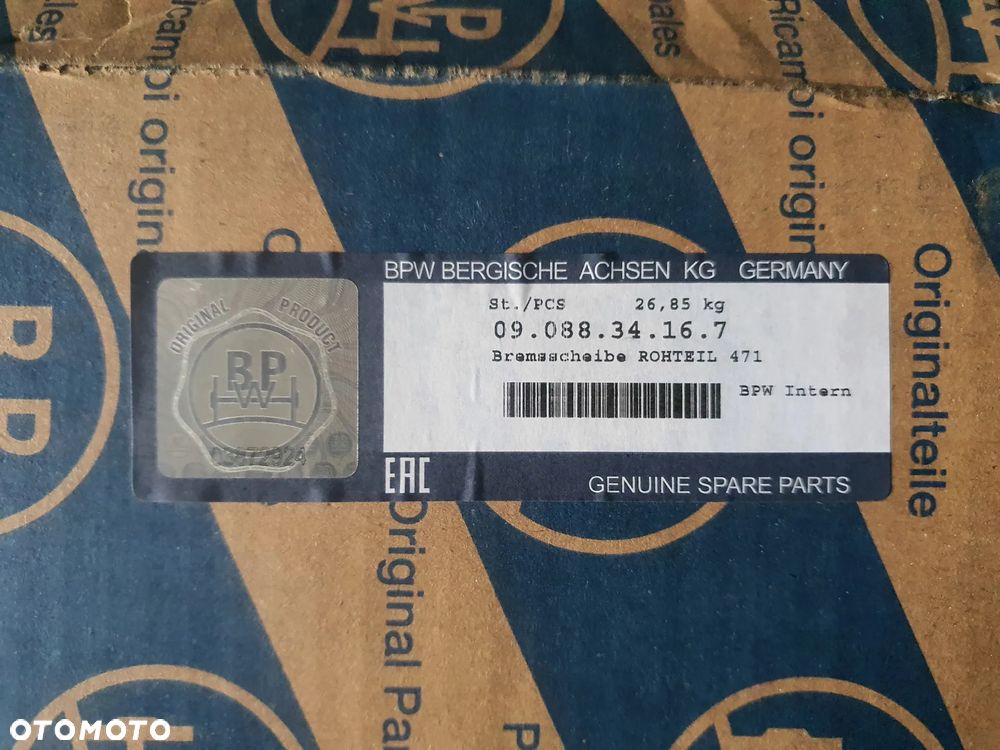 Tarcza hamulcowa BPW 0908834167  TSB3709 374x45 - 11