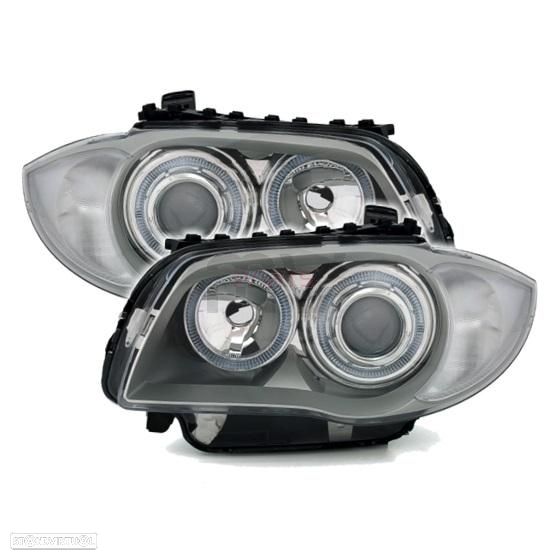 Faróis Bmw Série 1 E81 E87 E82 E88 (2004 a 2011) Look Xenon - 2