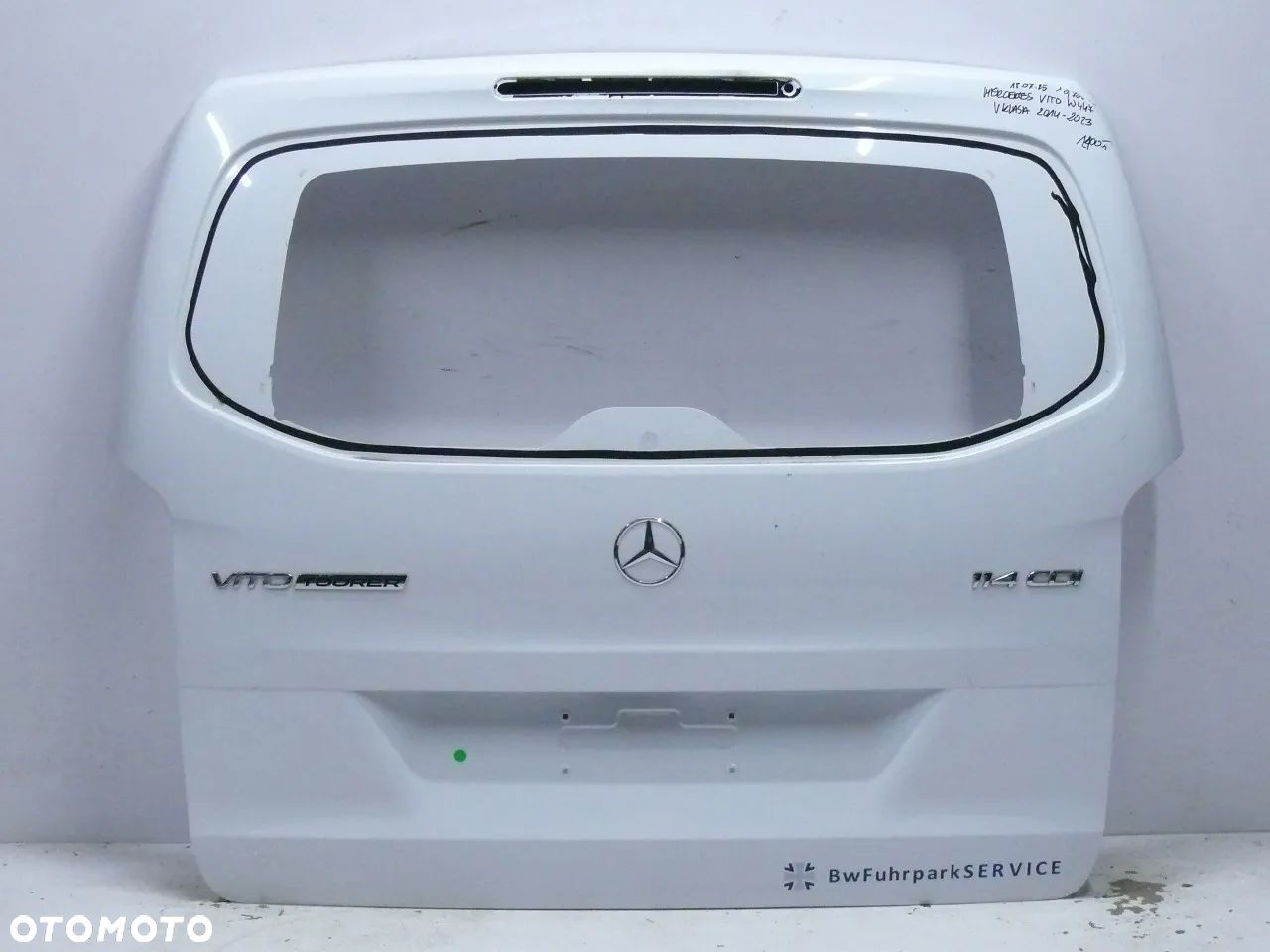 KLAPA TYLNA BAGAŻNIKA MERCEDES V-KLASA VITO W447 2014 2023 - 1