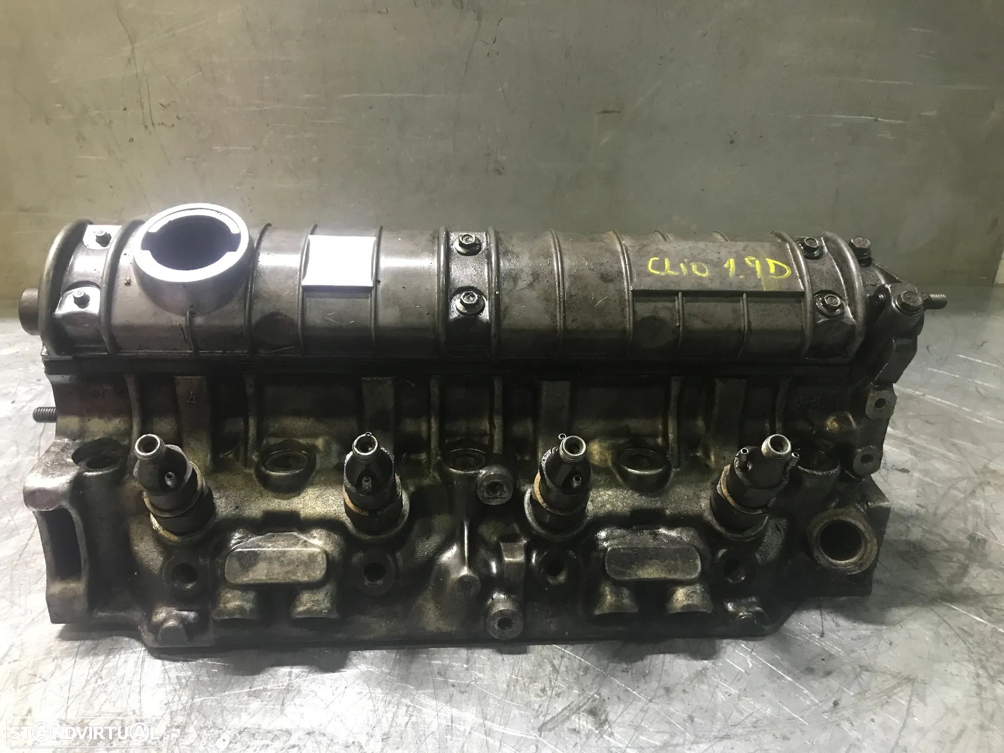 CABEÇA DO MOTOR RENAULT CLIO 1 1.9D (VELAS DEITADAS) - 1
