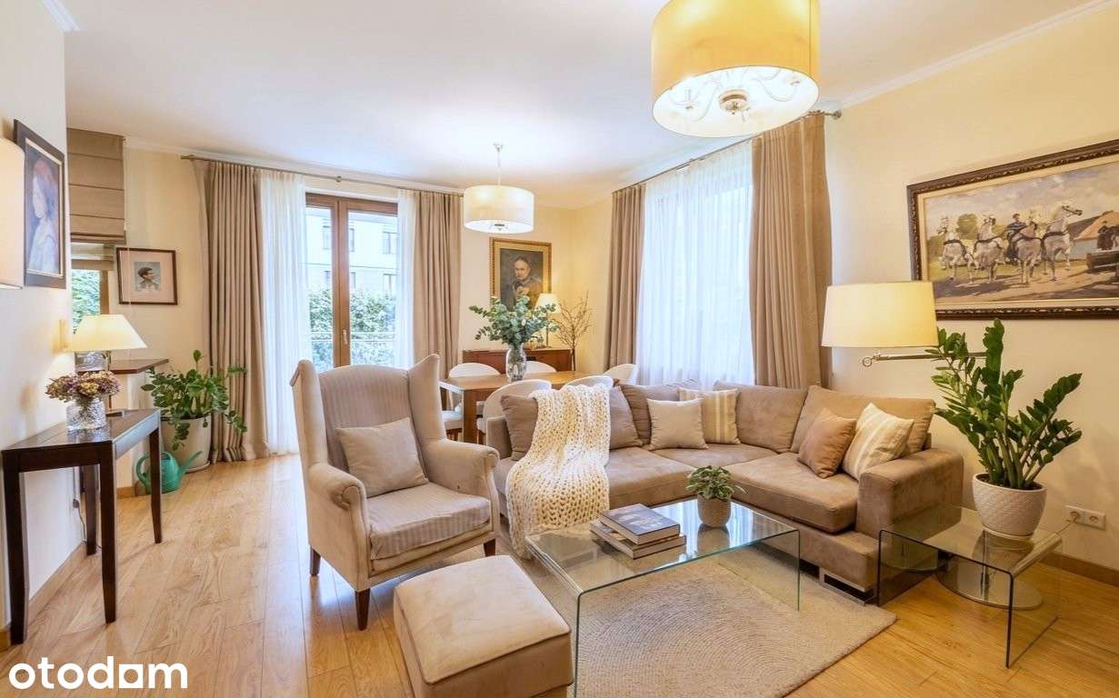 Apartament z prywatnym ogrodem, tarasami, sauną i banią na Powiślu