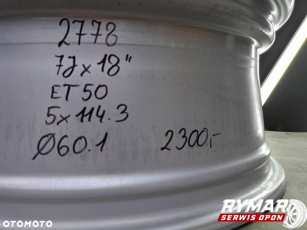 ŚLĄSK ALUFELGI 7X18" 5x114,3 ET50 ORYGINAŁ TOYOTA OE KOMPLET - 11
